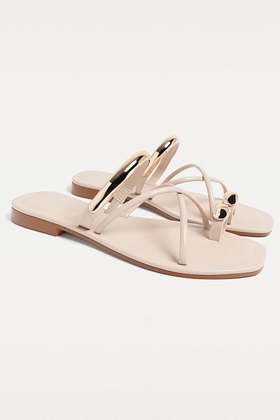 Stradivarius Flat sandals with metal detail