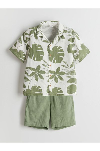 LC Waikiki LCW Kids Patterned Boys' Shirt and Shorts