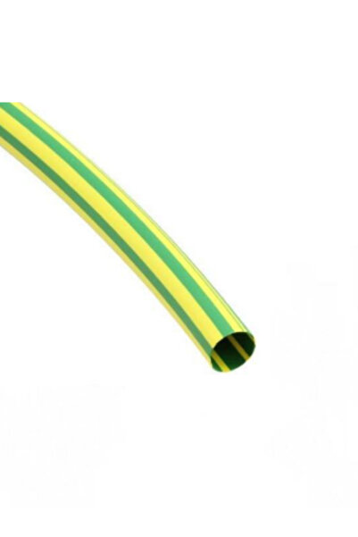 Gwest 6,4MM Sarı-Yeşil Isıyla Daralan Makaron 5 Metre