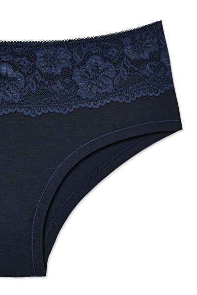 HNX 2-пари бавовняні трусики з високою талією та мереживними деталями