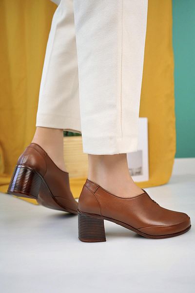 Diego Carlotti Genuine Leather Women's Daily Heeled Shoes Dd3367