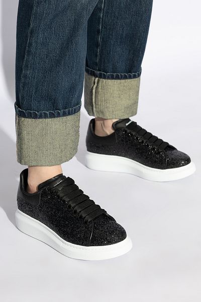ALEXANDER MCQUEEN Black Sneakers with Logo