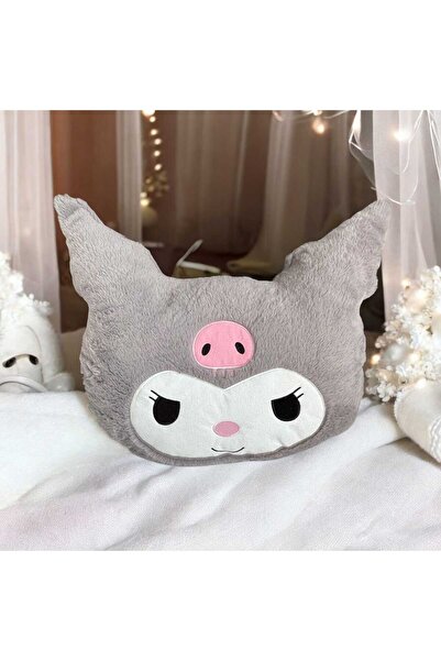 ŞAŞKIN HOUSE Sevimli Kuromi Yastık & Uyku Arkadaşı Yumuşak Peluş Kumaş Kuromi...