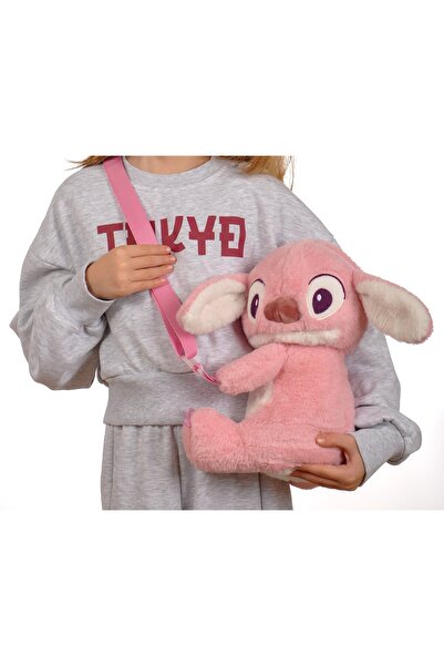 toysme Stitch Peluş Omuz Çantası - Sevimli Pembe Tasarım