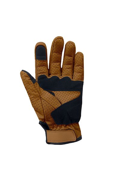 The Biker Jeans Miami Yellow Protected Motorcycle Leather Gloves