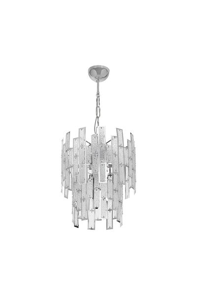 AG LightDesign White Glass 5-Piece Pendant Lamp Chandelier Bedroom Living Room Kitchen Corridor Lamp