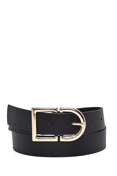 Paçuli Moda Black Buckle Belt Fk1613