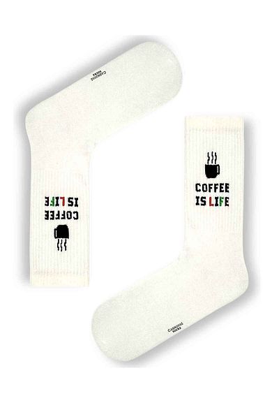 CARNAVAL SOCKS Coffee Is Life Written Tennis Socks