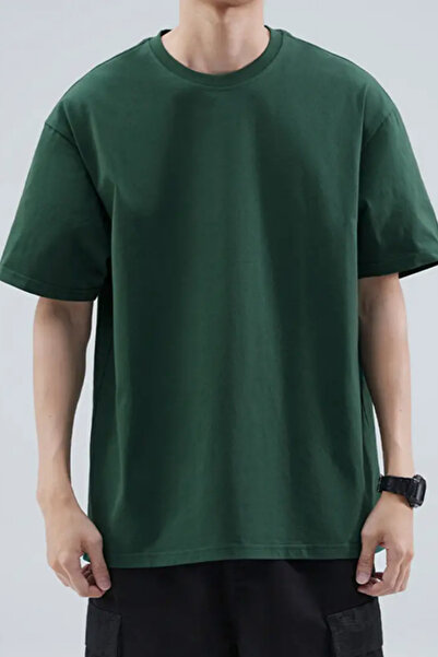 Tarz Cool Ανδρικό μπλουζάκι μαύρη πέτρα πράσινο Navy 100% βαμβακερό πακέτο 4