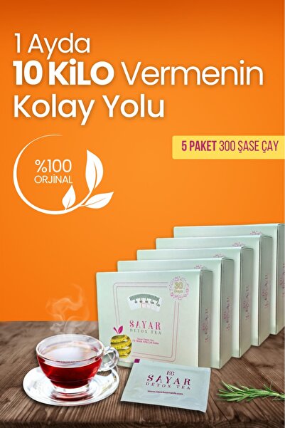 sayar detox Sayar Tea 150 Günlük 5'li Çay Paketi