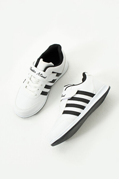 WEBORN Pantofi pentru copii, cu șireturi, cu un singur velcro, flexibili, ușoare, din piele artificială, unisex, pantofi sport confortabili