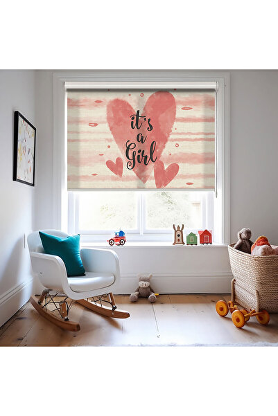 AD Home Κουρτίνες με στάμπα Red Hearts - Αντηλιακή Προστασία - Κουρτίνα για Κ...