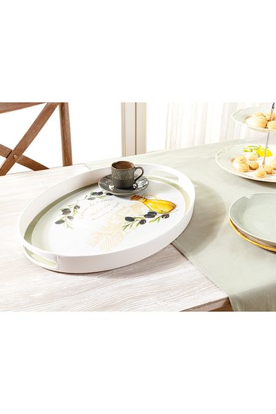 Madame Coco Olive Oval Tray - Comfortable Cut