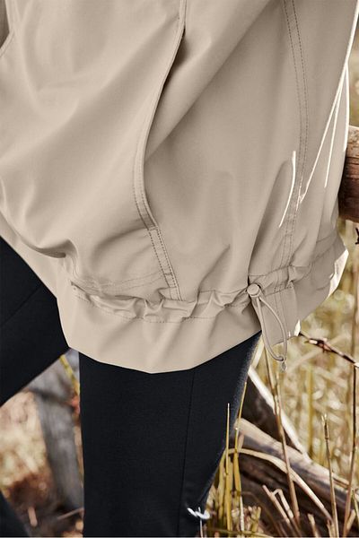 Tchibo Women Solid Hooded Jacket, Beige