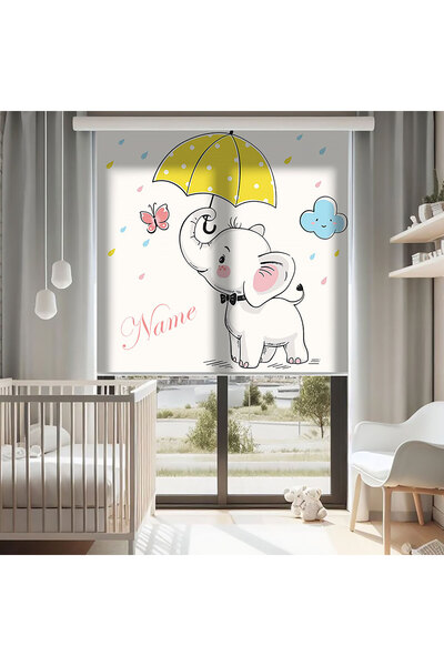 AD Home Χαριτωμένες κουρτίνες με σχέδιο ελέφαντα - Κουρτίνα ηλιοπροστασίας - ...