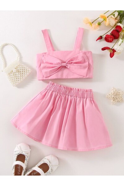 shop Set pentru fete roz pudrat, 2 piese