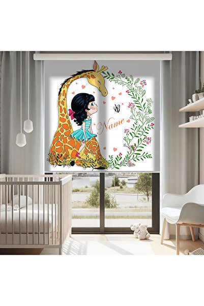 Bright Cover Χαριτωμένη κουρτίνα με στάμπα καμηλοπάρδαλης - Κουρτίνα σκίασης ...