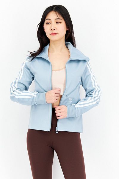 adidas Women Sportswear Fit Long Sleeve Training Jacket, Sage Blue