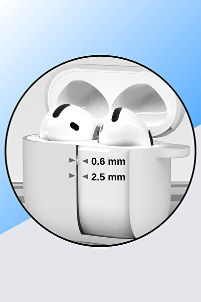 EWEC 4Th Generation Compatible Light Gray Silicone Earphone Sleeve with Headphone Lanyard and 3-in-1 Cleaning Pen Set