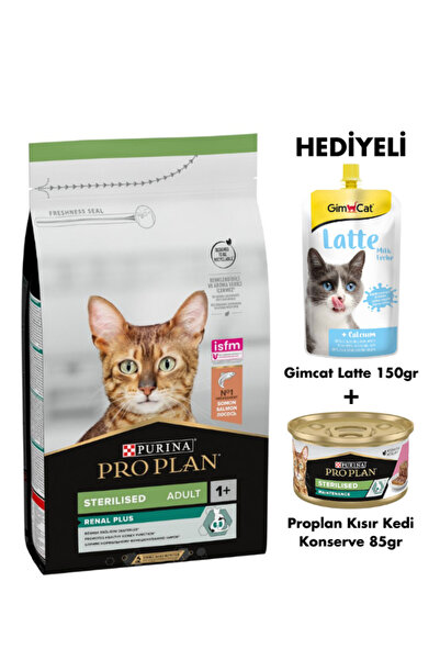 Pro Plan Proplan Somonlu Kısırlaştırılmış Kedi Maması 3kg + Proplan Konserve 85 gr + Gimcat Latte Hediyeli
