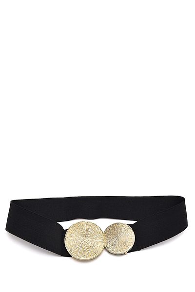 Paçuli Moda Women's Black Elastic Corset Belt R08