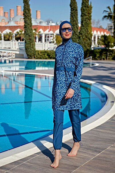 Remsa Mayo Αλεξίπτωτο Πλήρως Καλυμμένο Μαγιό Hijab R081 Atlantic