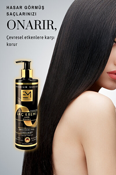 EM AMANOS BEAUTY Kadın Saç Kremi - Rome Kokusu - Ekstra Keratin Protein Doğal Yağlar Içerir Kırılma Kopma Karşıtı