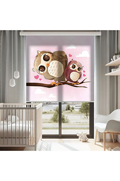 AD Home Κουρτίνες με στάμπα κουκουβάγιες - Κουρτίνα σκίασης με στάμπα - Κουρτ...