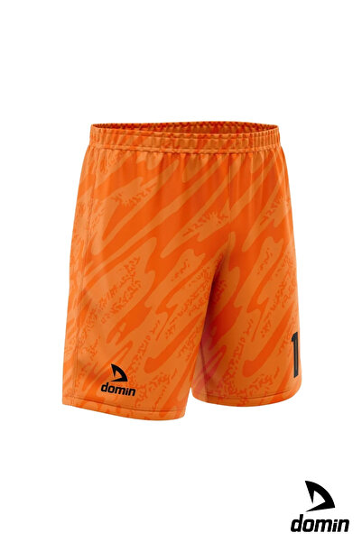 DOMİN SPOR Erkek Uzun Kollu Turuncu Kaleci Forması Goalkeeper Jersey Gk Qapıçı Forması Dmnf5587