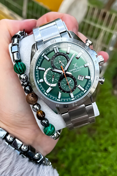 Daniel Klein Original Multifunction All Functions Active Ystainless Steel Men's Watch+ Bracelet Gift