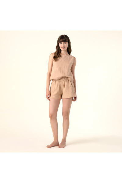 Zsa Zsa Zsu Tavas %100 Pamuk Şort Small-medıum Beden Somon
