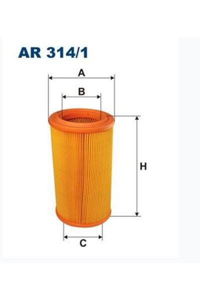 Naspar Peugeot 205/309 Gti Air Filter 1444.F1 Part No: Filt Ar 314/1