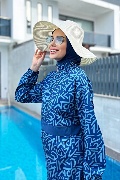 Remsa Mayo Αλεξίπτωτο Πλήρως Καλυμμένο Μαγιό Hijab R081 Atlantic