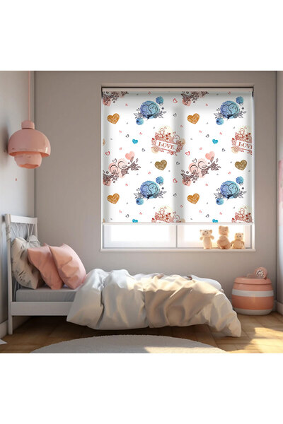 AD Home Κουρτίνα με στάμπα Lovebirds - Κουρτίνα ηλιοπροστασίας με στάμπα - Κο...