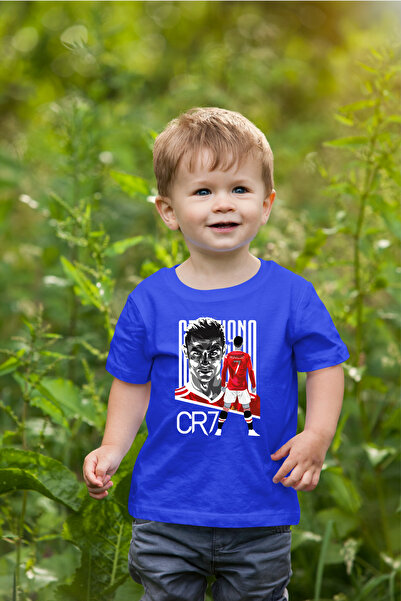 oneagılyazı Παιδικό μπλουζάκι με στάμπα Ronaldo σε μεγάλο μέγεθος