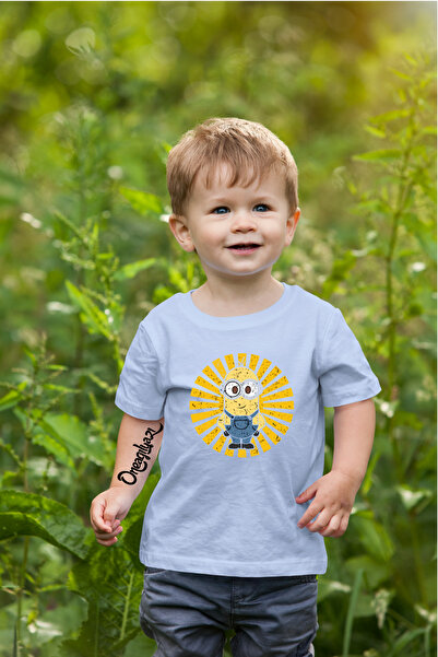 oneagılyazı Детска тениска с уголемен с принт на Миньони