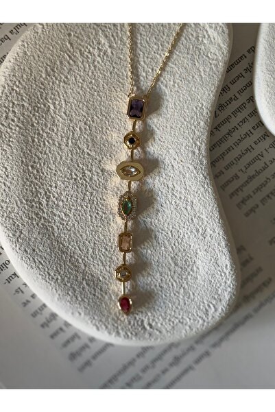 Rossetto Atelier Mg Brand Model Colorful Stone Y Necklace