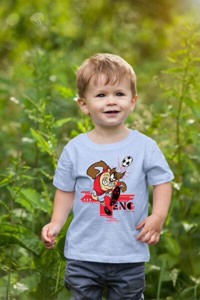 oneagılyazı Tasmanian Devil Printed Children's Oversize T-Shirt