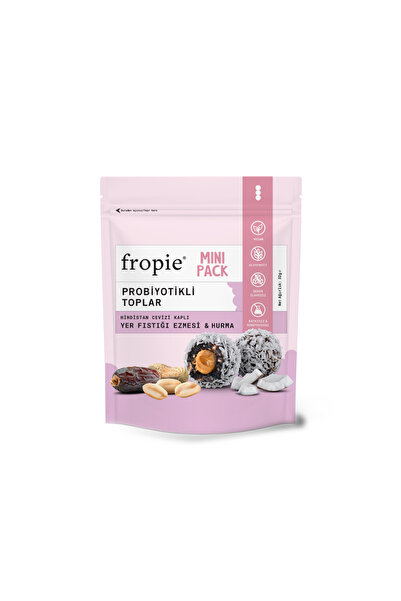 FROPİE Mini Probiyotik Topları - Hindistan Cevizi Kaplı & Yer Fıstığı Ezmeli