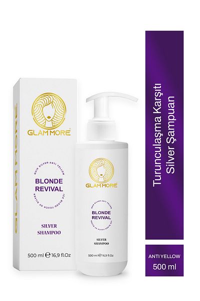 Glam More 500 ml Anti Green Silver Shampoo