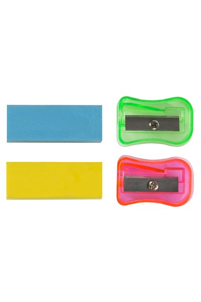 Parrot Pencil Sharpener Eraser Set