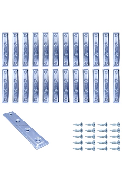 Yapıkan Mr. Bracket 25 Ad. Düz Gönye Bağlantı Demiri 16x80mm - Mobilya Dolap ...