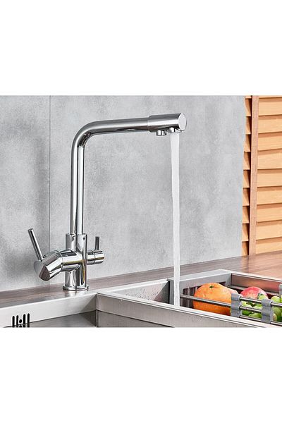 202suaritma 2 Years Warranty 3 Way Purification Faucet Purification Outlet Kitchen Sink Faucet Brass Body