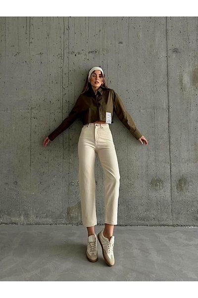 ByCukurovaFrango Μοντέρνο Heritage Mom Fit - Διαχρονικό Σχέδιο