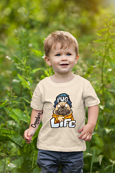 oneagılyazı Tricou supradimensionat pentru copii cu imprimeu câine