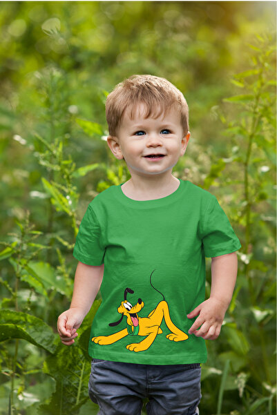 oneagılyazı تي شيرت كبير الحجم للأطفال مطبوع عليه كلب