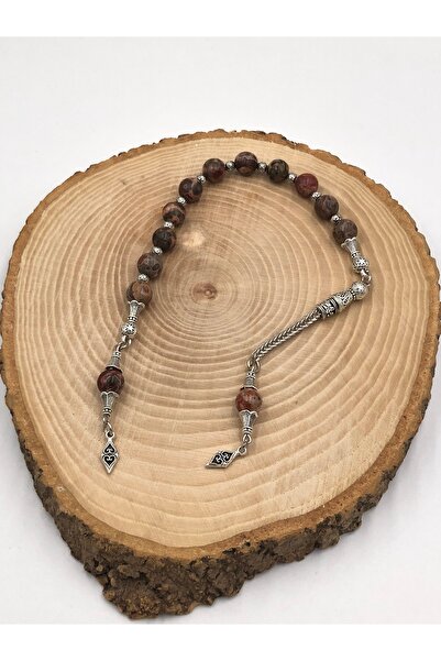 Mariposa Line مسبحة صلاة زازا من الحجر الطبيعي من جاسبر ستون