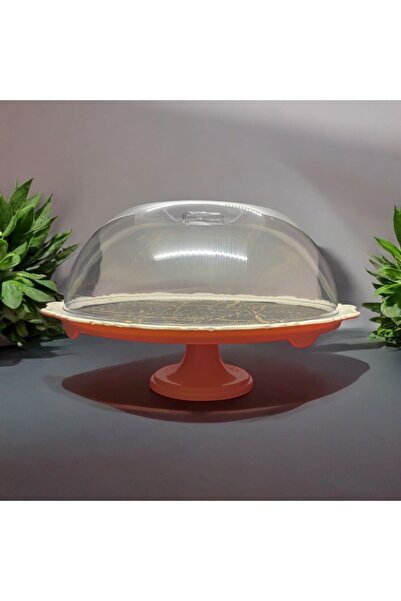 YANPA TİCARET FREYA GOLD - DAMARLI MELAMIN Cake Jar with Foot