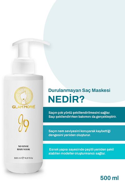 Glam More G9 No Rinse Hair Mask 500 ml Leave-In & Styling Care Mask