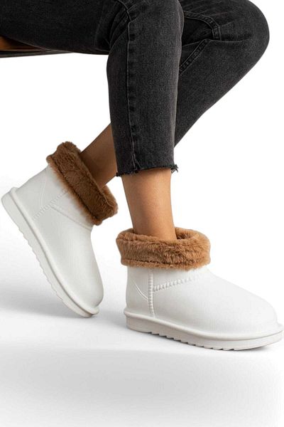 MİYA Winter Spring Women's Rain Snow Boots - Waterproof, Furry Soft Comfort Sole